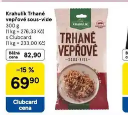 Tesco Trhané vepřové sous vide nabídka