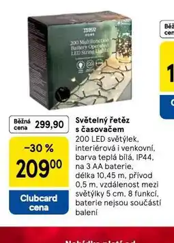 Tesco Světelný řetěz s časovačem nabídka