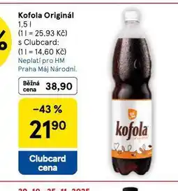 Tesco Kofola original nabídka