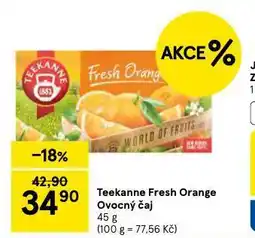 Tesco Teekanne fresh orange ovocný čaj nabídka