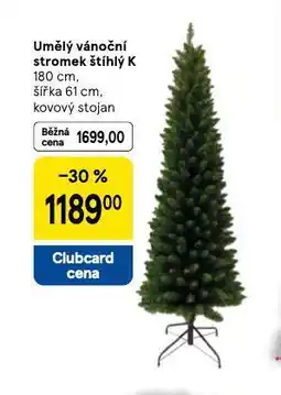 Tesco Umělý vánoční stromek štíhlý k nabídka