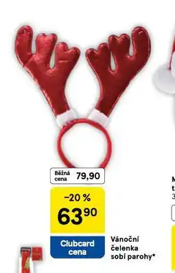 Tesco Vánoční čelenka sobí parohy nabídka