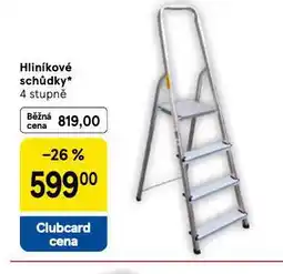 Tesco Hliníkové schůdky 4 stupně nabídka
