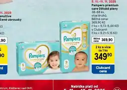 Tesco Pampers dětské plenky nabídka