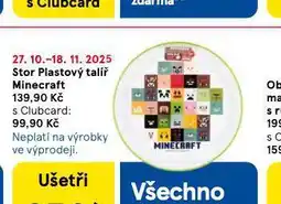Tesco Stor plastový talíř minecraft nabídka