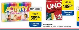 Tesco Activity děti nabídka