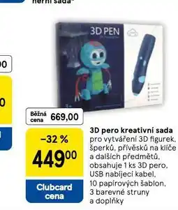 Tesco 3d pero kreativní sada nabídka