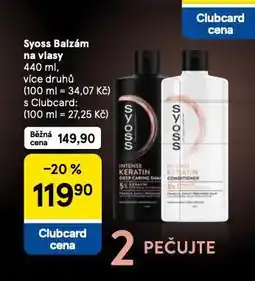 Tesco Syoss balzám na vlasy nabídka