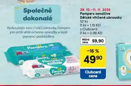 Tesco Pampers dětské vlhčené ubrousky nabídka