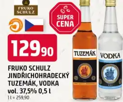 Trefa Fruko schulz jindřichohradecký tuzemák, vodka vol. 37,5% nabídka