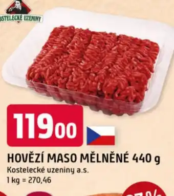 Trefa Hovězí maso mělněné nabídka