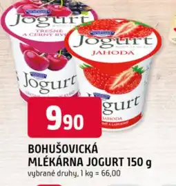 Trefa Bohušovická mlékárna jogurt nabídka