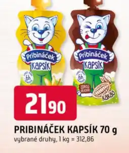 Trefa Pribináček kapsík nabídka