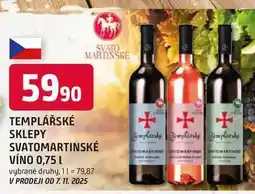 Trefa SVATOMARTINSKÉ VÍNO 0,75 L nabídka