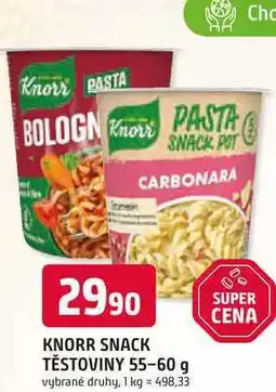 Trefa Knorr Pasta Snack, vybrané druhy 60g nabídka