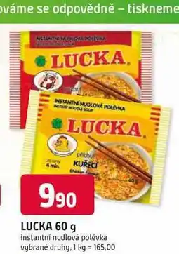 Trefa LUCKA 60 g instantní nudlová polévka nabídka