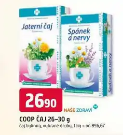 Trefa COOP ČAJ 26-30 g čaj bylinný nabídka