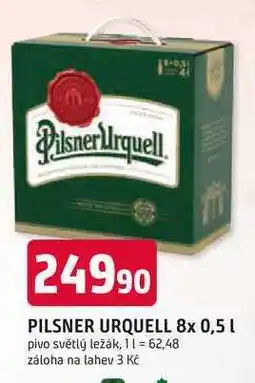 Trefa Pilsner Urquell Pivo ležák světlý 8 x 0,5l nabídka