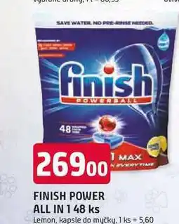 Trefa FINISH POWER ALL IN 148 ks nabídka