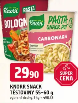Trefa Knorr snack těstoviny nabídka