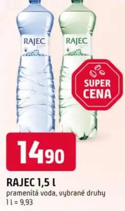 Trefa Rajec pramenitá voda nabídka