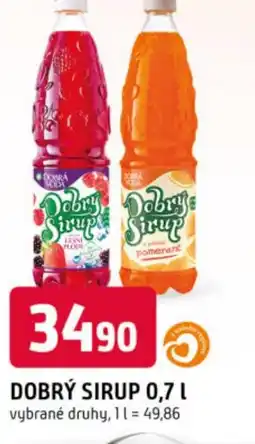 Trefa Dobrý sirup nabídka