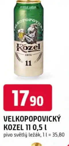 Trefa Velkopopovický kozel 11 nabídka