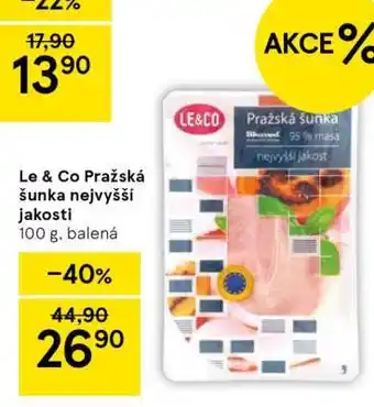 Le & Co Pražská šunka nejvyšší jakosti