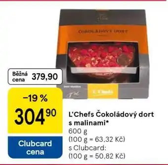 L'chefs Čokoládový dort s malinami