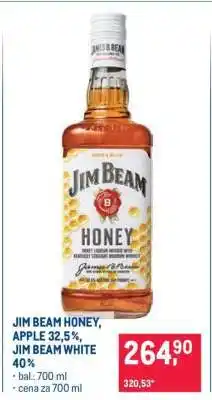 Makro JIM BEAM HONEY, APPLE 32,5 %, JIM BEAM WHITE 40 % nabídka