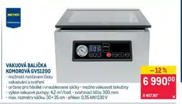 Makro VAKUOVÁ BALIČKA KOMOROVÁ GVS1200 nabídka
