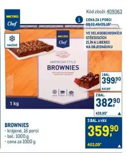 Makro Brownies nabídka
