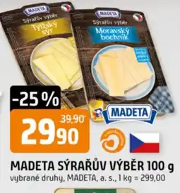 Trefa Madeta sýrařův výběr nabídka