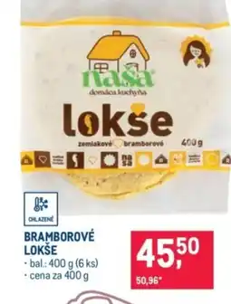 Makro Bramborové lokše nabídka