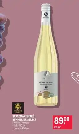 Makro Svatomartinské sommelier select nabídka
