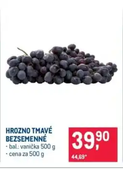 Makro Hrozno tmavé bezsemenné nabídka