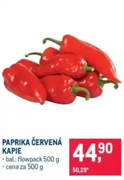 Makro Paprika červená kapie nabídka