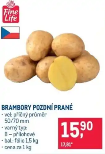 Makro Brambory pozdní prané nabídka