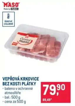 Makro Vepřová krkovice bez kosti plátky nabídka
