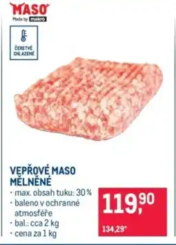 Makro Vepřové maso mělněné nabídka