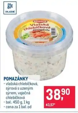 Makro Pomazánky nabídka