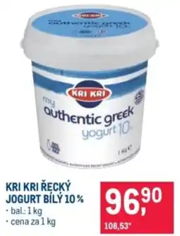 Makro Kri kri řecký jogurt bily 10% nabídka