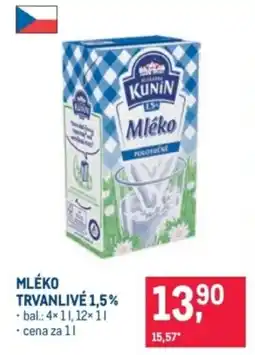 Makro Mléko trvanlive 1.5% nabídka