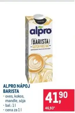 Makro Alpro nápoj barista nabídka