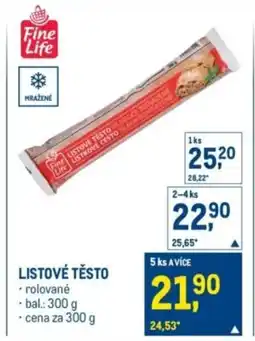 Makro Fine Life Listové těsto nabídka