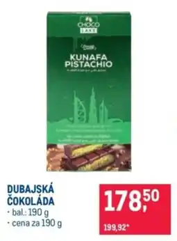 Makro Dubajská čokoláda nabídka