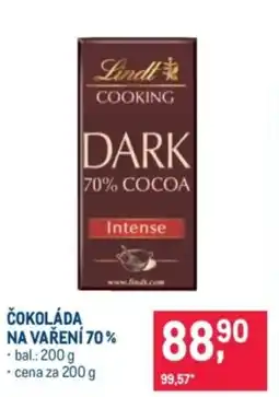 Makro Čokoláda na vaření 70% nabídka