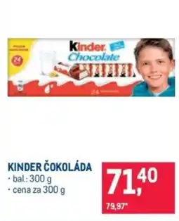Makro Kinder čokoláda nabídka