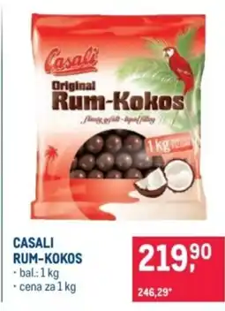 Makro Casali rum-kokos nabídka
