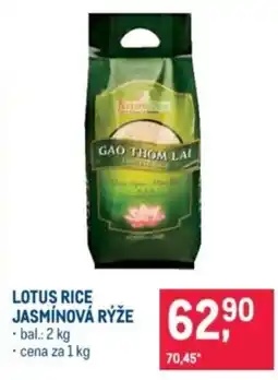 Makro Lotus rice jasmínová rýže nabídka